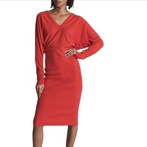 Reiss Jenna Long Sweater Midi Dress